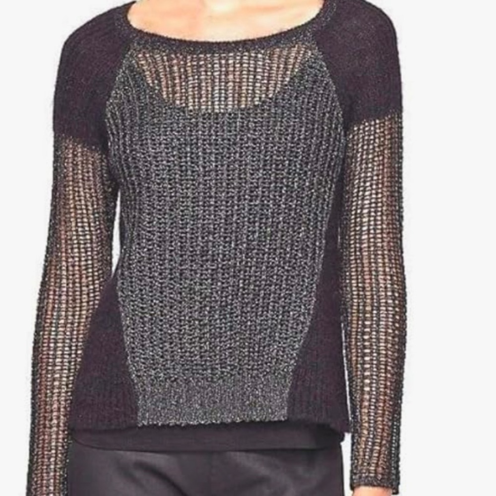 The Fisher Project by Eileen Fisher Italian Tarnished Textures Sweater